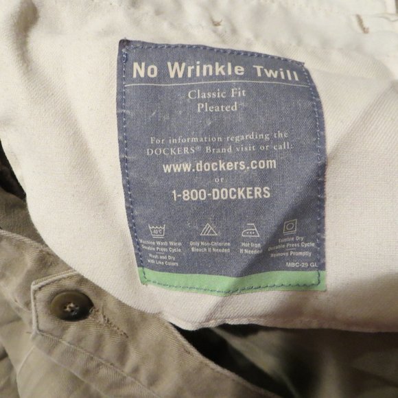 Dockers Pants Khaki Big & Tall Size 54" x 30" - Picture 5 of 12